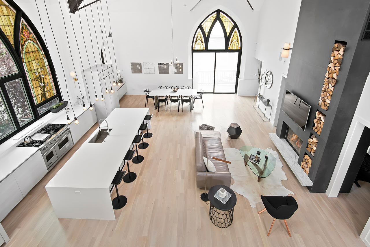 Church Conversion Chicago Chapel Turned Into Holy Home Designs & Ideas on Dornob