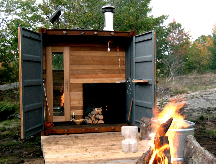 SelfSufficient Sauna Box Designs & Ideas on Dornob
