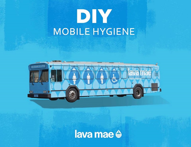 Lava Mae Converts Buses into Mobile Showers for Homeless People