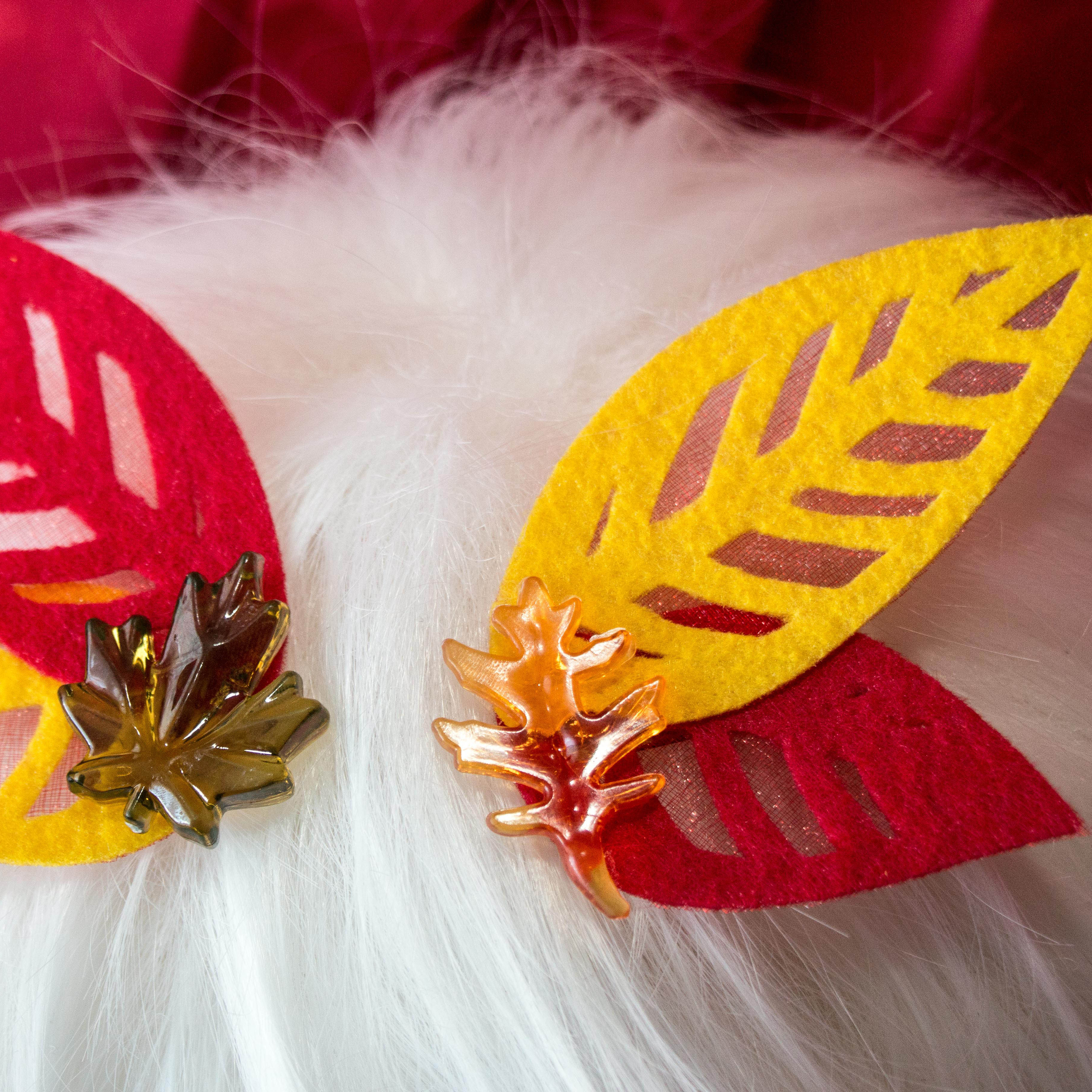 Autumn Fairy Wing Hair Clips