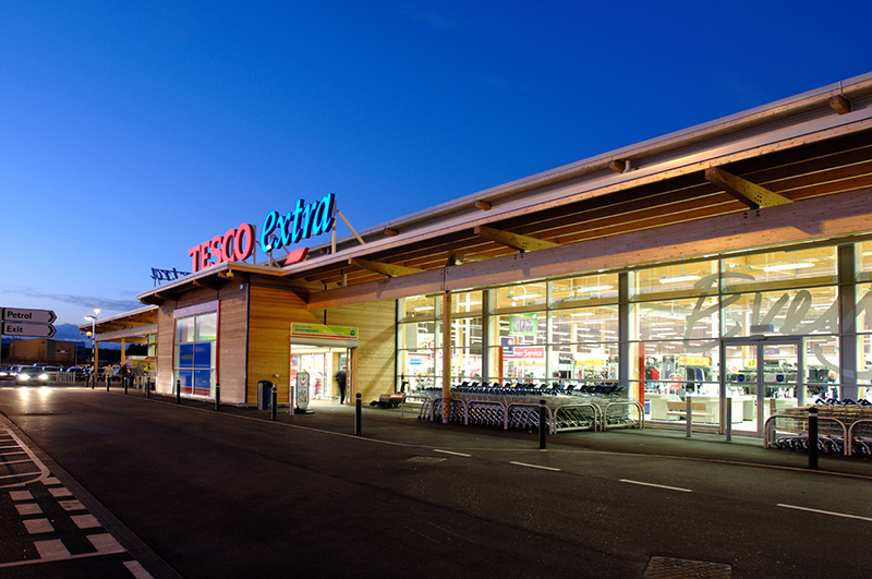 TESCO EXTRA, CLAY CROSS Dortech Architectural Systems Ltd.