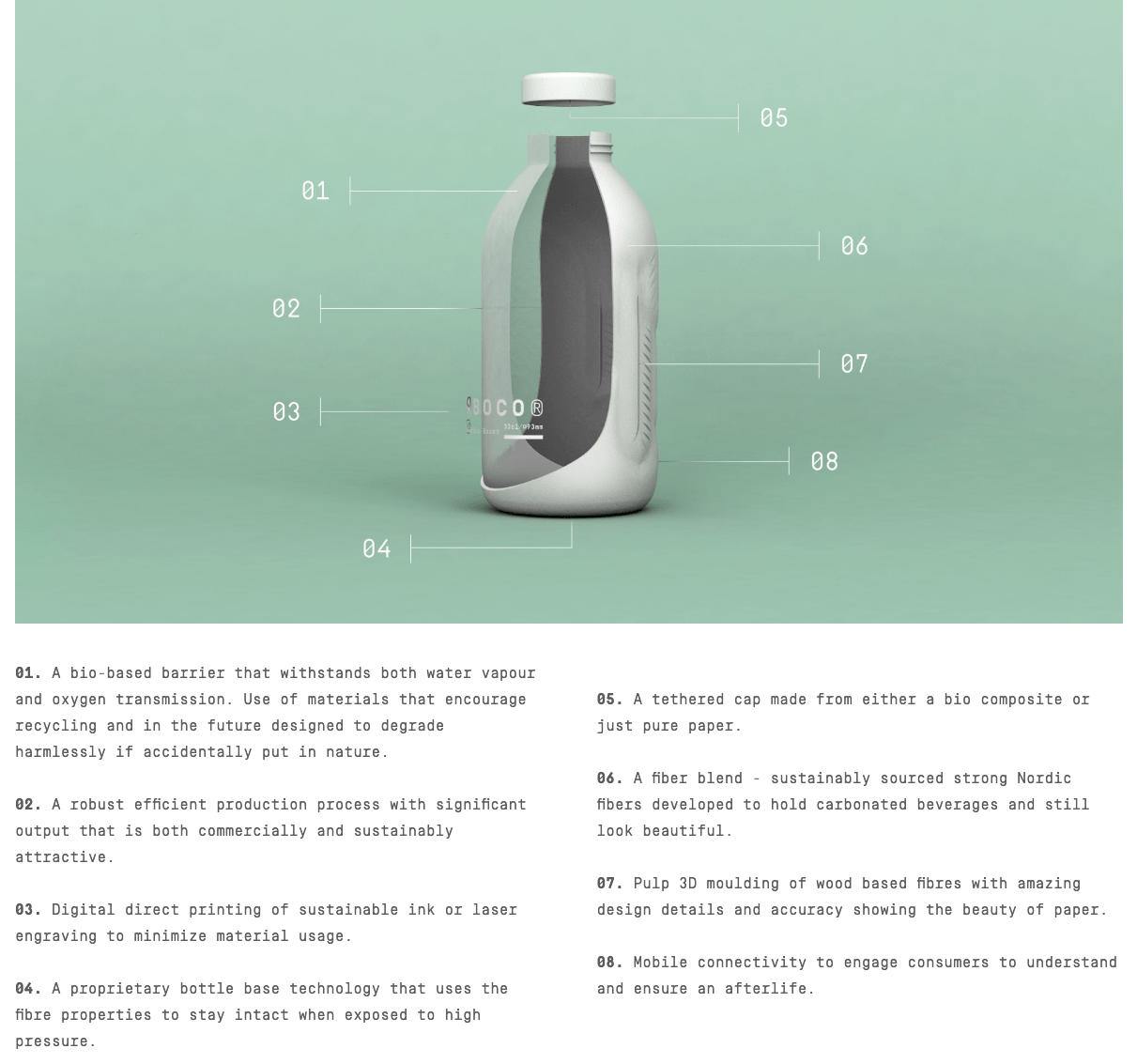 Sustainable Design Coca Cola tries first paper bottle.