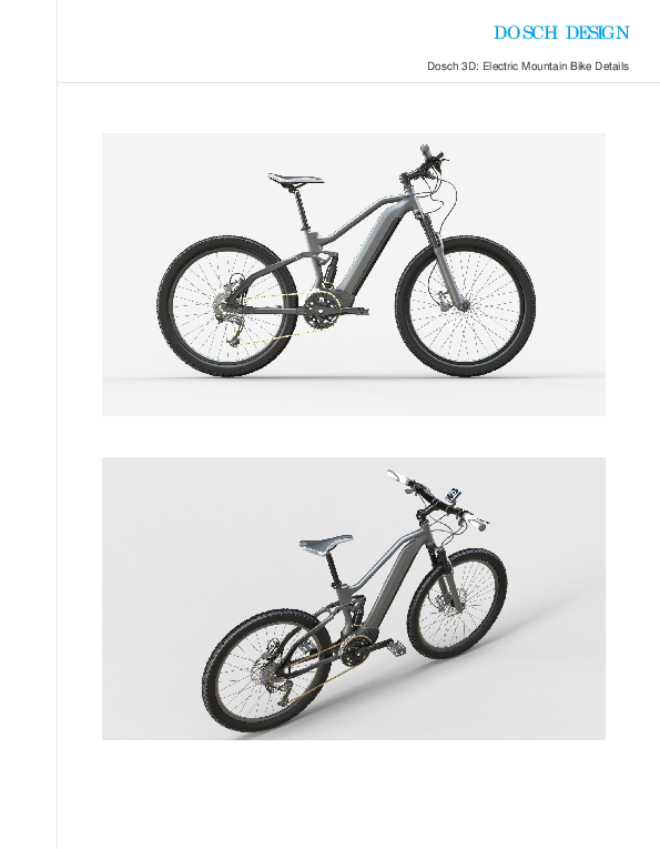 DOSCH DESIGN DOSCH 3D Electric Mountain Bike Details