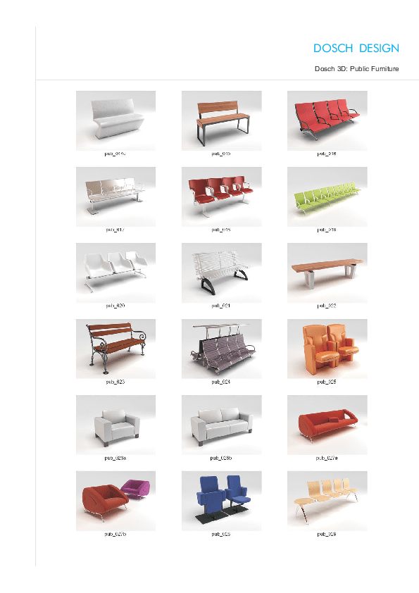 DOSCH DESIGN DOSCH 3D Public Furniture
