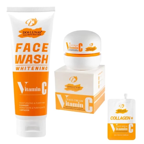 Dos Lunas Face Wash & Cream Vitamin C Dos Lunas Cosmetics