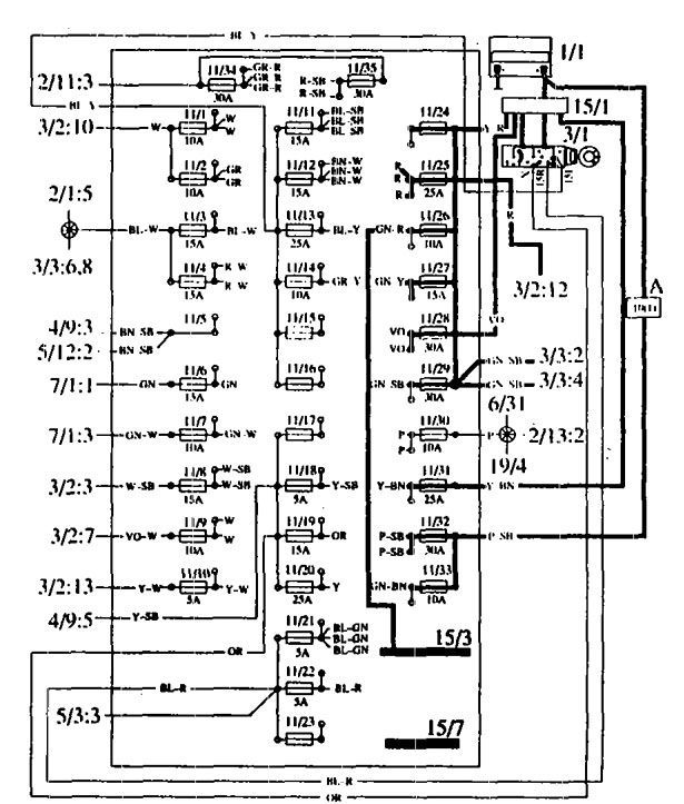 1990 Volvo 240 Fuse Box Diagrams