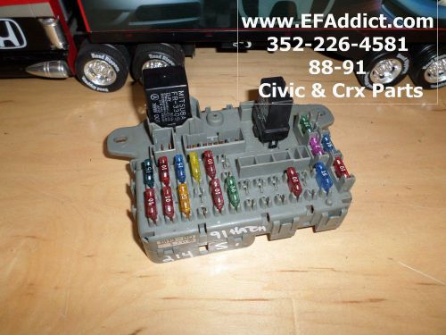 1991 Honda Civic CRX Fuse Box Diagrams