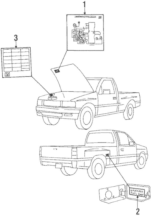 1989 Isuzu Pickup 2WD Fuse Box Diagrams