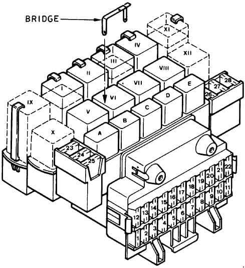 1989 Ford Festiva Fuse Box Diagrams