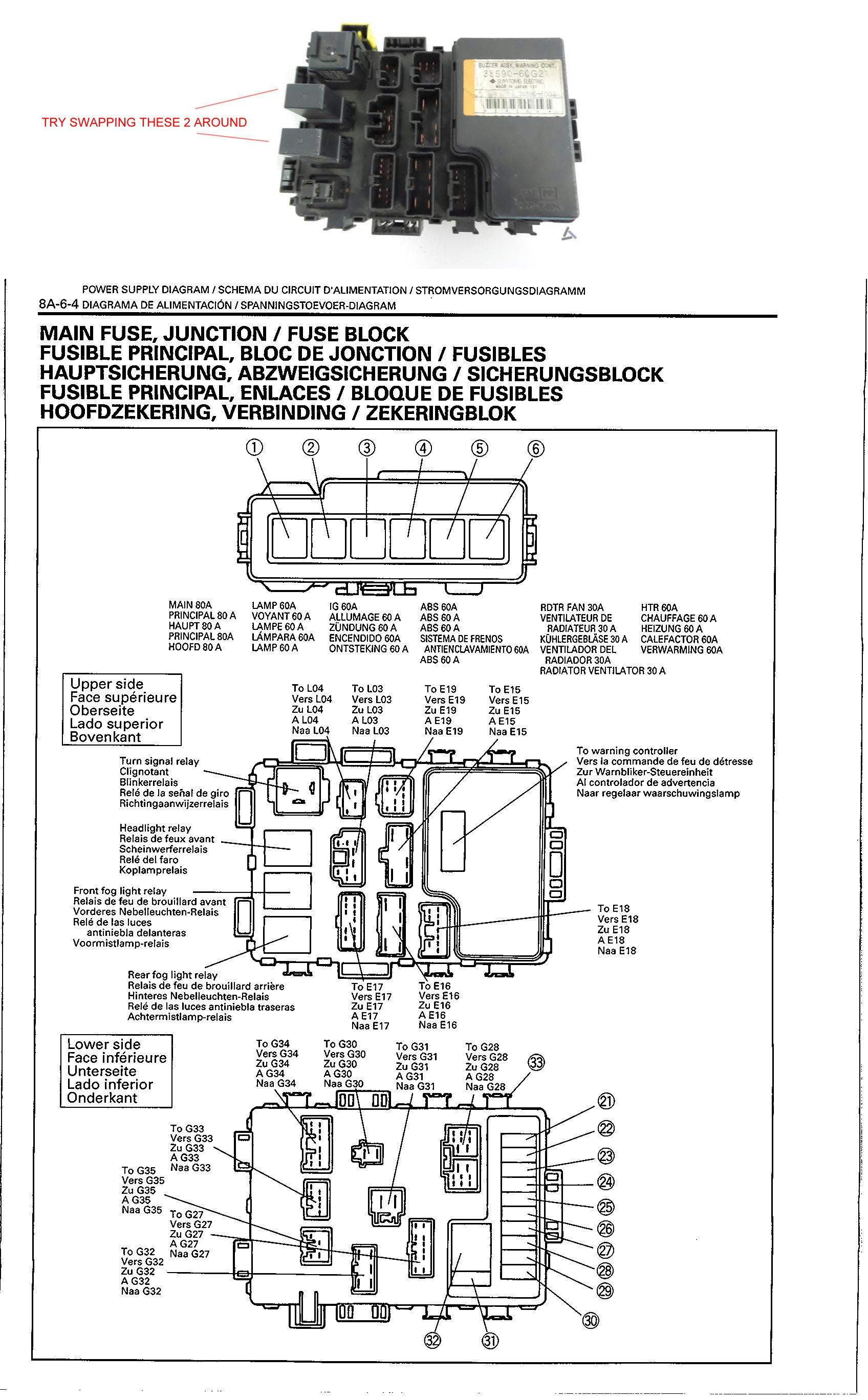 1991 Pontiac Lemans Fuse Box Diagrams