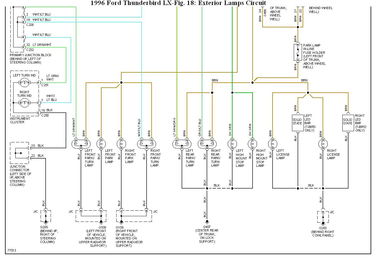 1989 Ford Thunderbird Fuse Box Diagrams