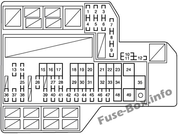2012 Toyota Sienna AWD Fuse Box Diagrams