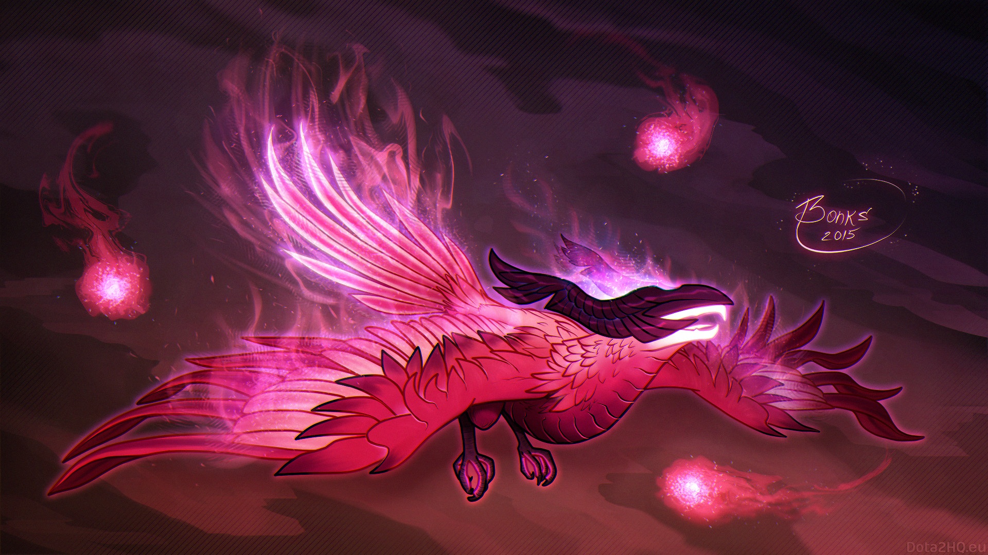 Pink Phoenix Desktop Wallpaper DOTA 2 Game Wallpapers Gallery