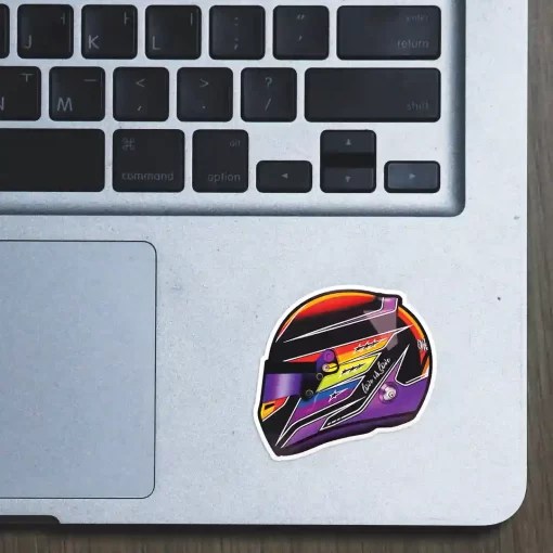 Lewis Hamilton Helmet Sticker Dot Badges