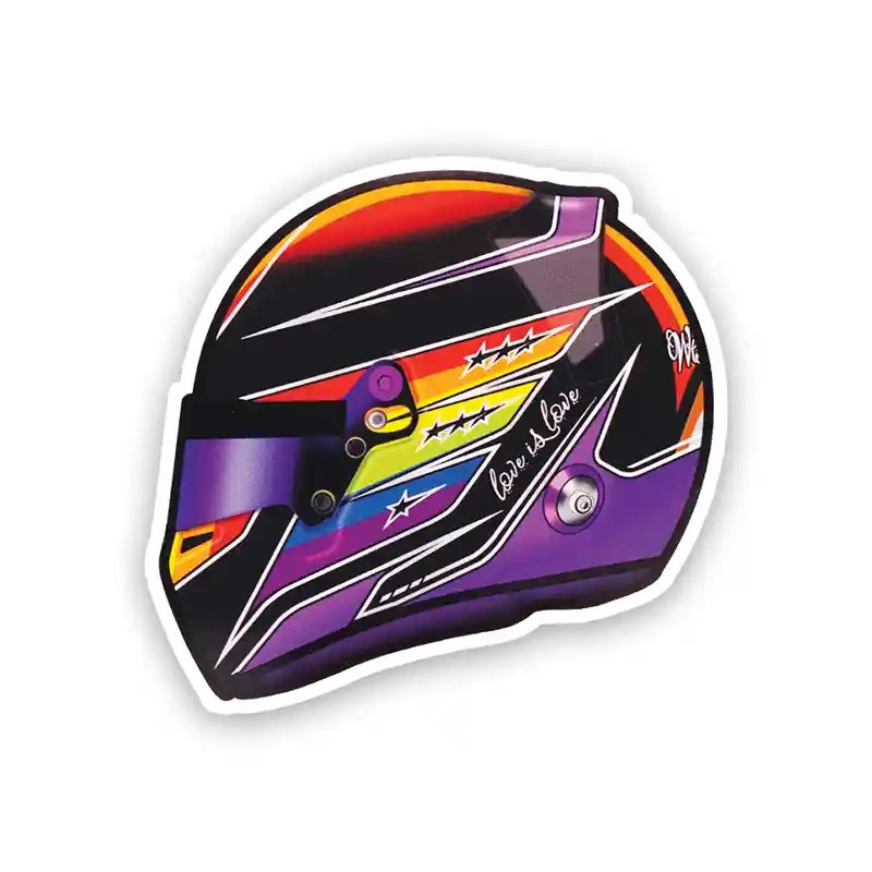 Lewis Hamilton Helmet Sticker Dot Badges