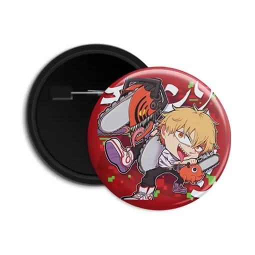Chainsaw Man Anime Button Badge Dot Badges