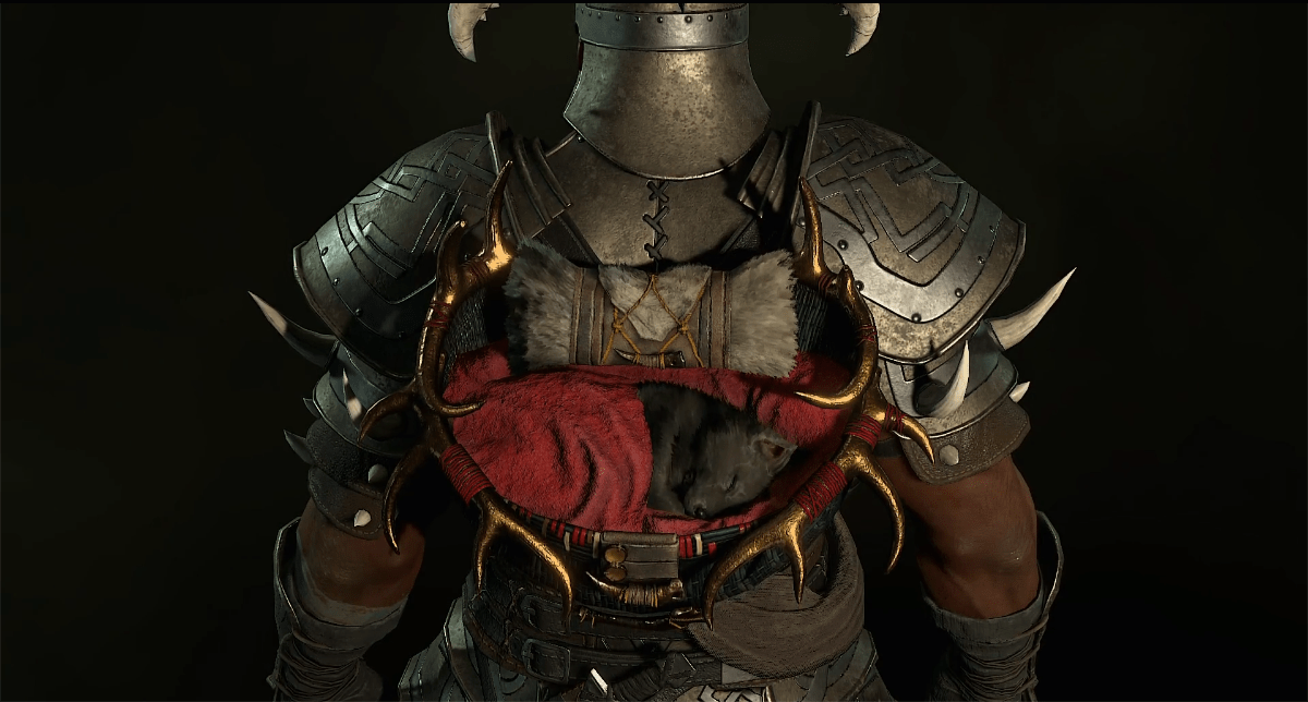 How to get and equip the Wolf Pup back trophy in Diablo 4