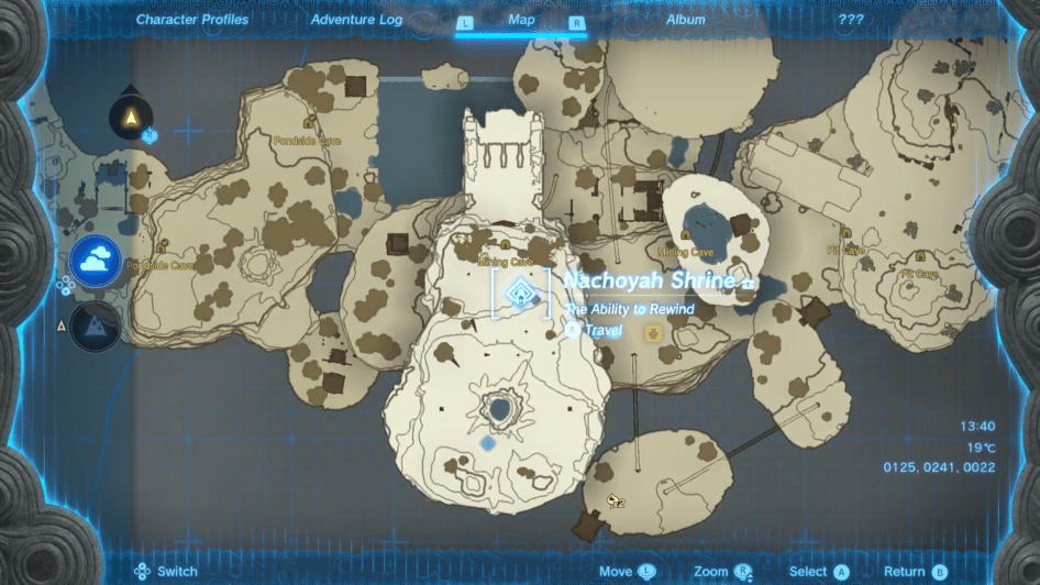 How to find Nachoyah Shrine on Great Sky Island in Tears of the Kingdom