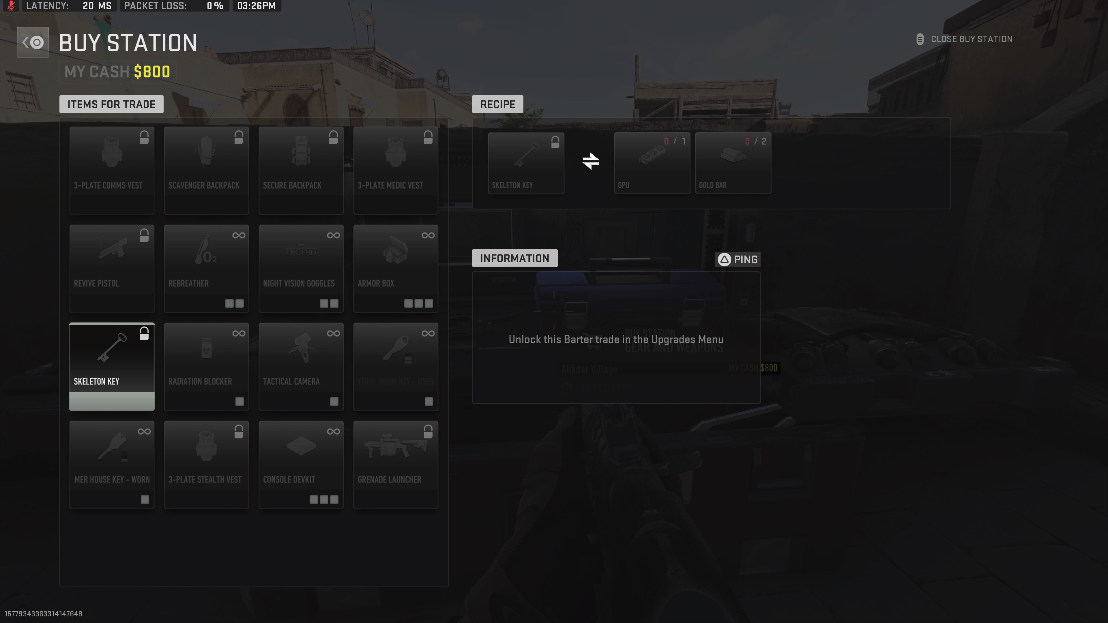 DMZ Skeleton Key How to get, barter recipe, and where to use it Dot