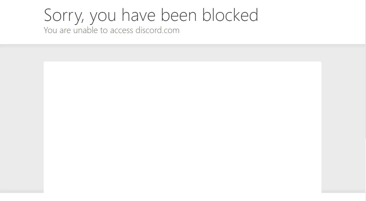 How to fix "Sorry, you have been blocked" error on Discord