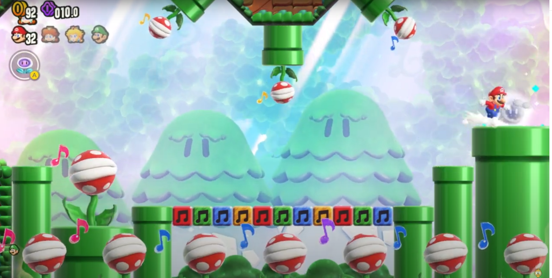 How to find the Piranha Plants on Parade Secret Exit in Mario Wonder