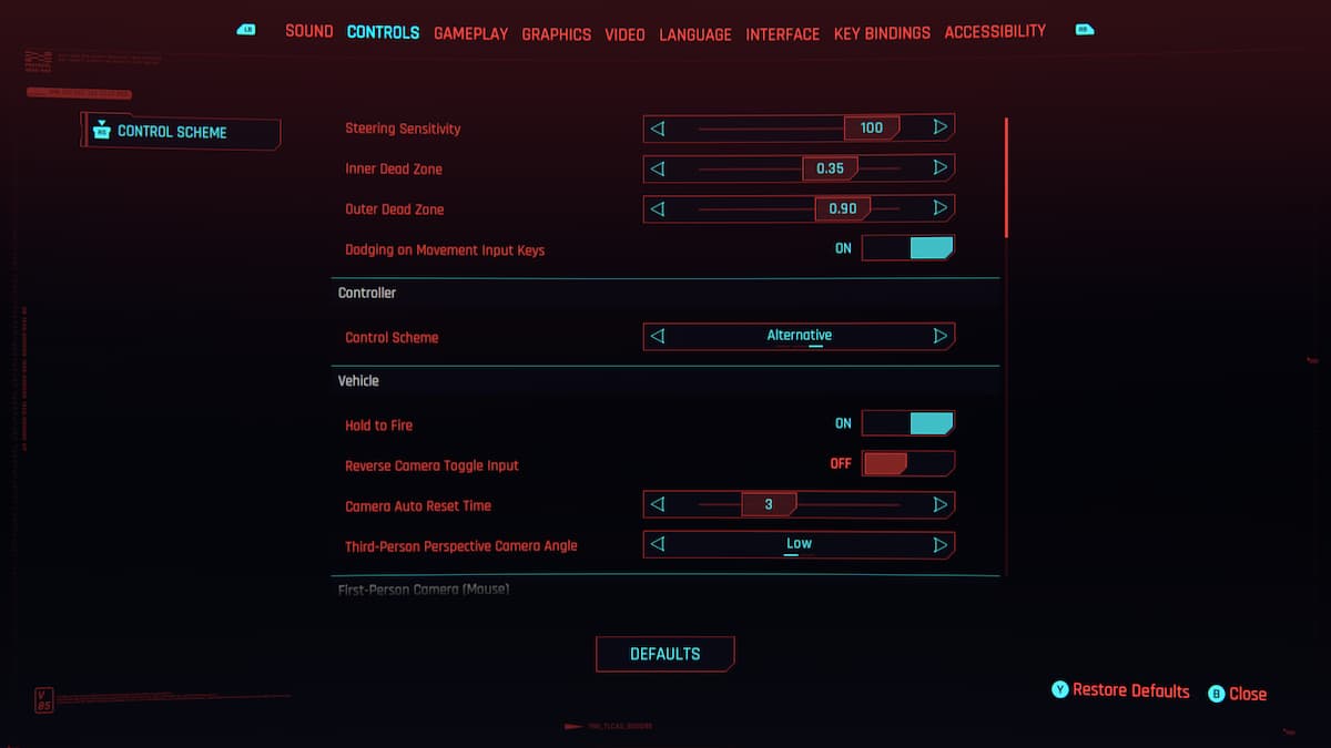 How to fix Cyberpunk 2077 controller stick drift