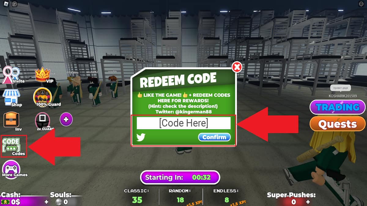 Roblox Squid Game codes (April 2025)(03)