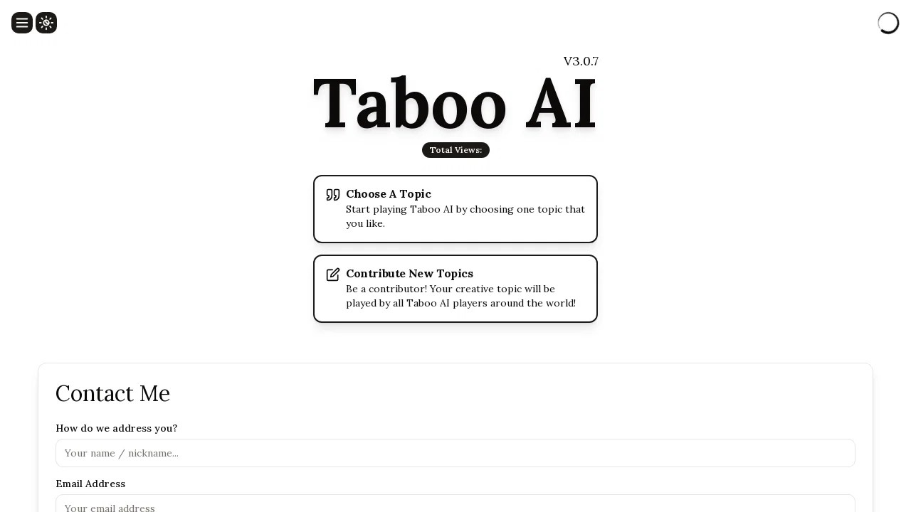 Taboo AI - DoTheAI