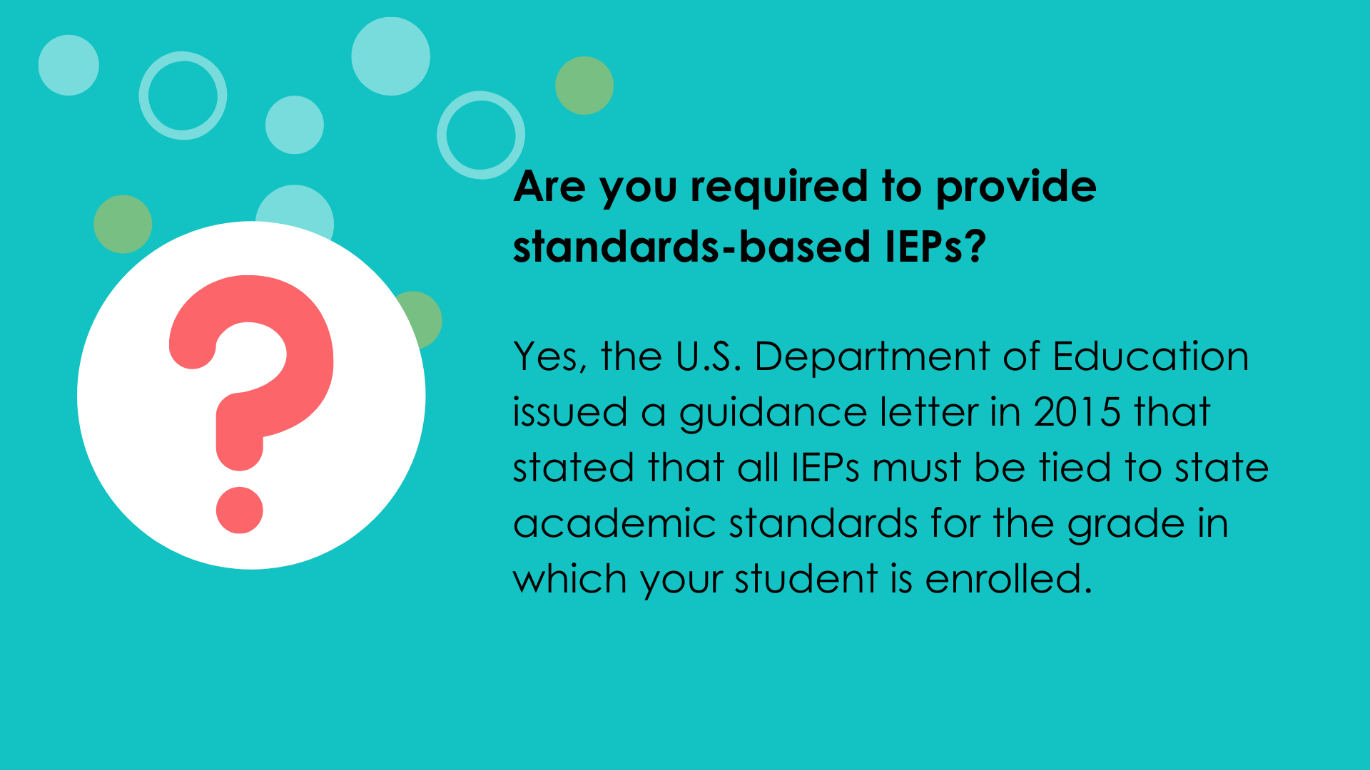 Why do your students need standards-based IEPs? - Dot It » Blog Archive