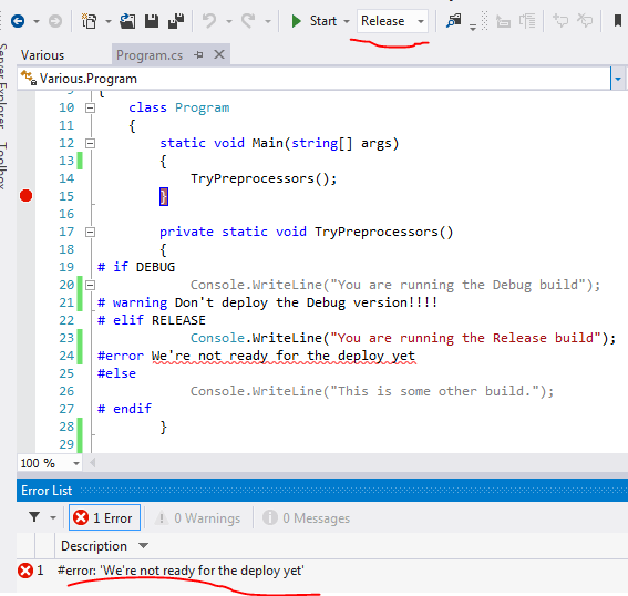 How to emit compiler warnings and errors in C Exercises in