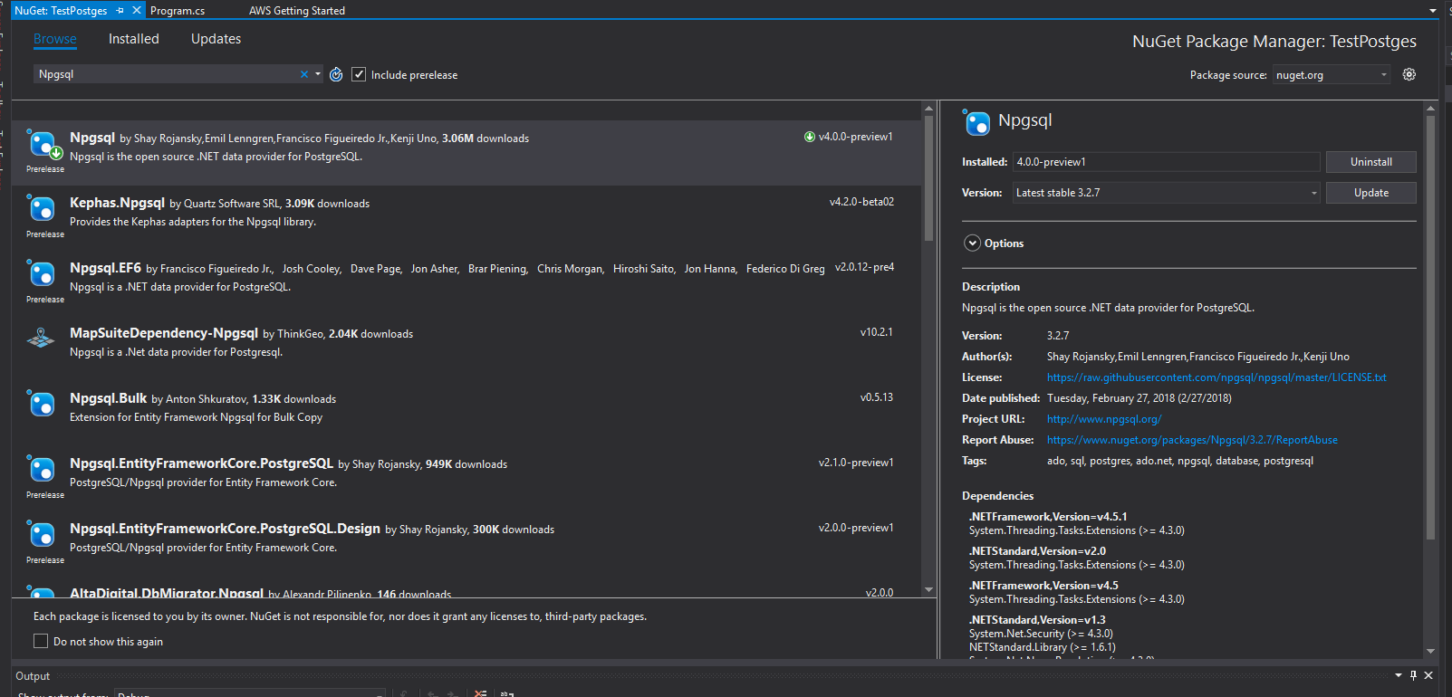 PostgreSQL and Dapper in Core (A deepdive)
