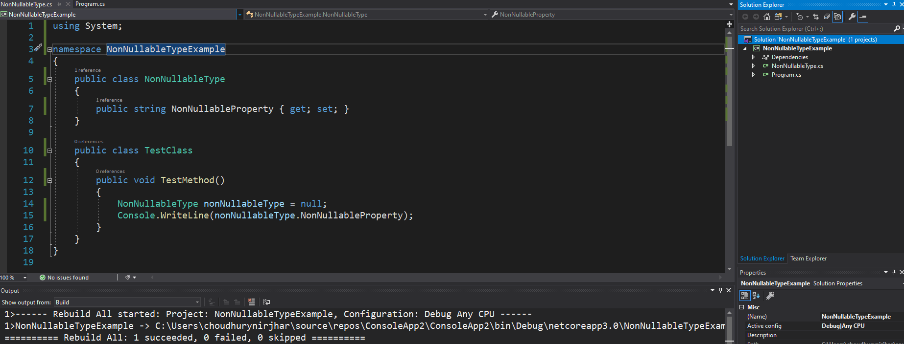 Nullable reference types in C 8 Core Central