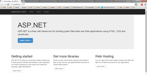 Creatibg First ASP DOT NET MVC Application Dot Net Tutorials