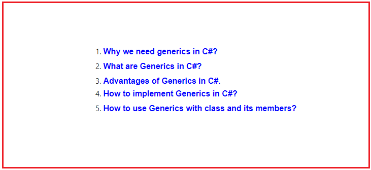 Generics in C realtime examples Dot Net Tutorials