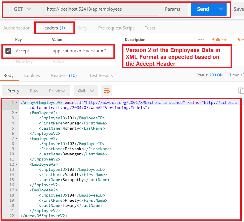  API Versioning Using Accept Header Dot Net Tutorials
