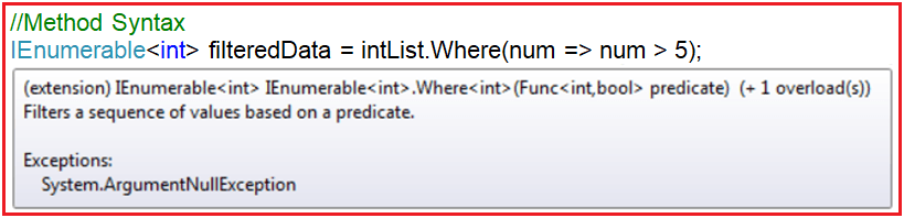 Where Filtering Operators in LINQ Dot Net Tutorials