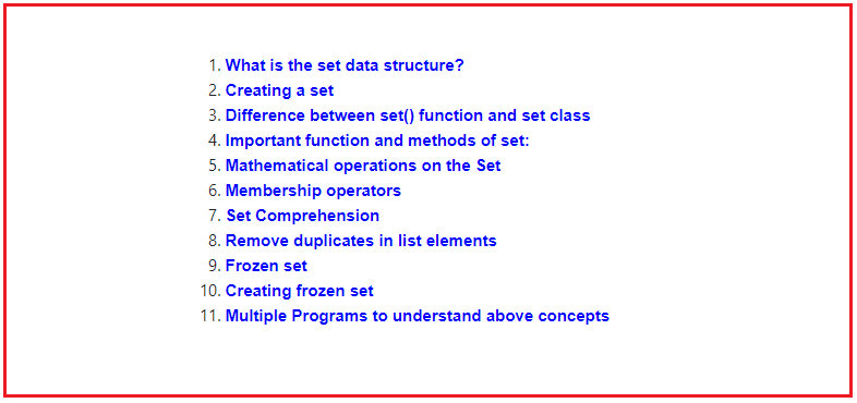 Sets in Python with Realtime Examples Dot Net Tutorials