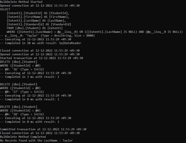 Bulk Insert, Update, and Delete in Entity Framework Dot Net Tutorials