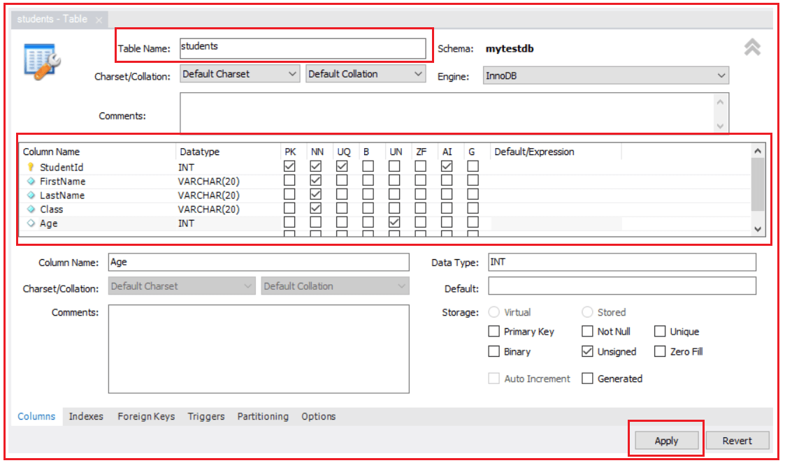 Create Alter Drop Table using MySQL Workbench Dot Net Tutorials