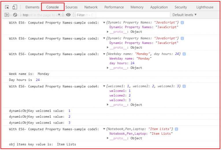 JavaScript Object Literals with Examples Dot Net Tutorials