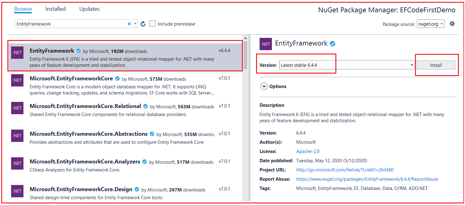 Entity Framework Code First Approach Dot Net Tutorials