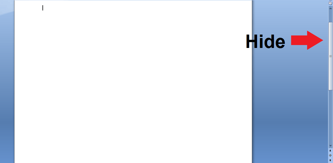 The Horizontal Scroll Bar Has Disappeared. What Is The Explanation For