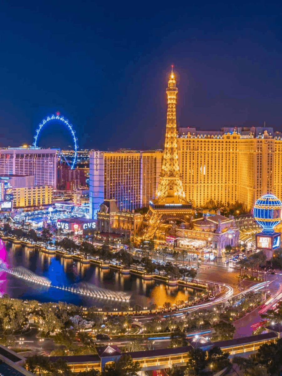 Best Things to do in Las Vegas Story Dotted Globe