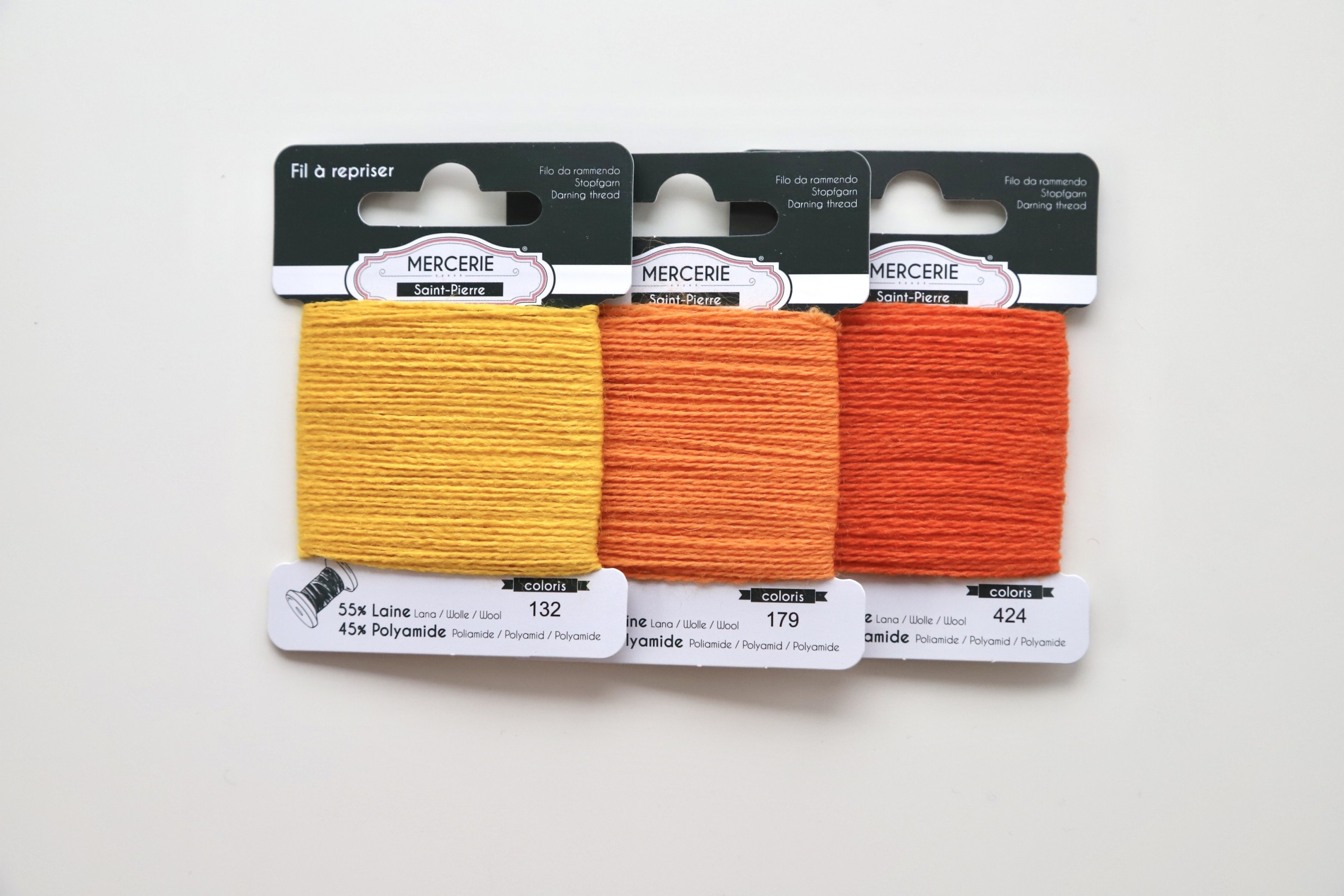 Darning Wool Wool/Polyamide Mending Yarn for Knitwear and Socks Dot