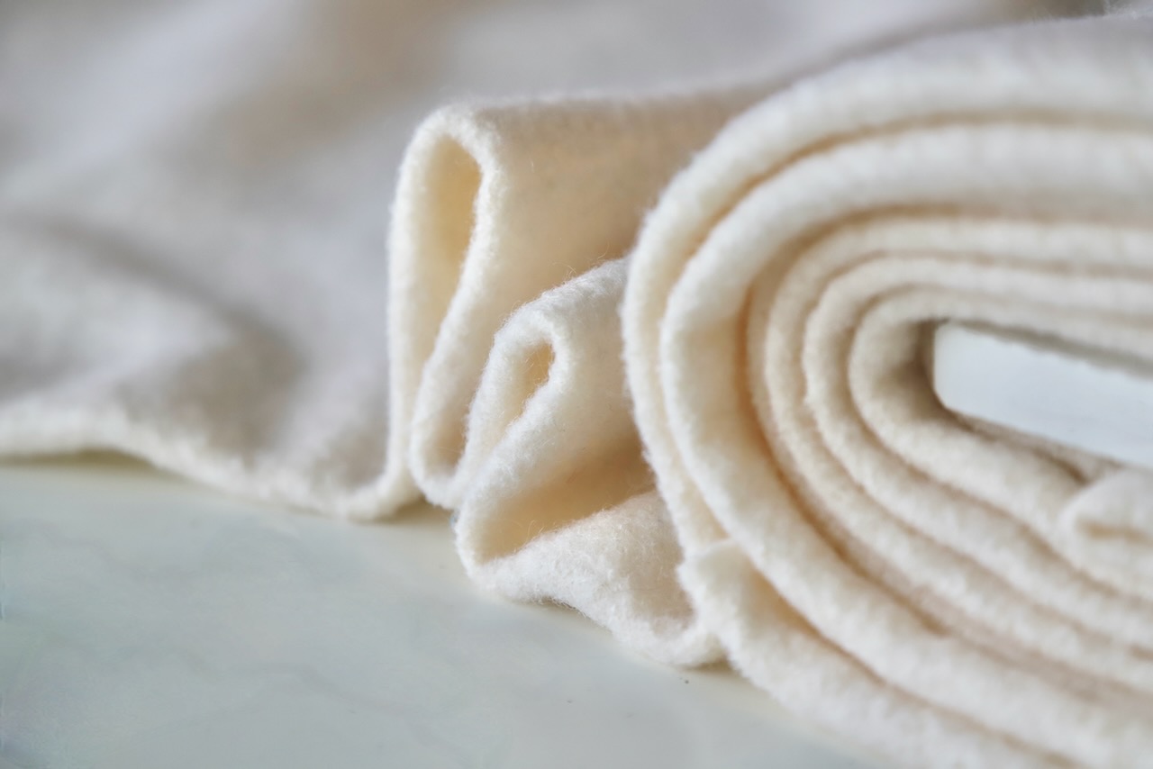 Boiled Wool Cream Dot To Dot Studio