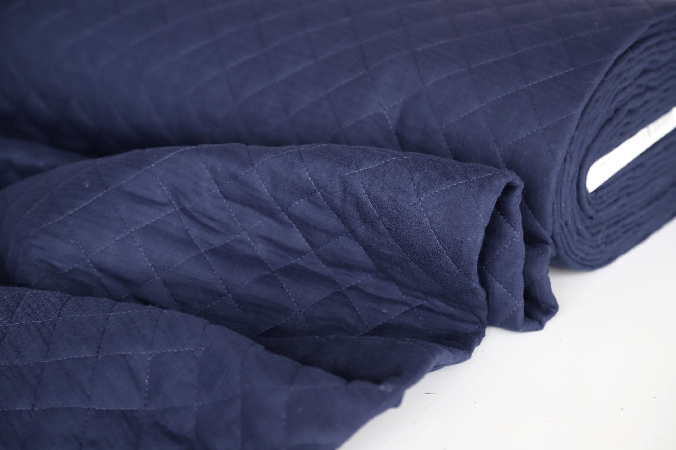 Quilted Double Gauze Navy Dot To Dot Studio