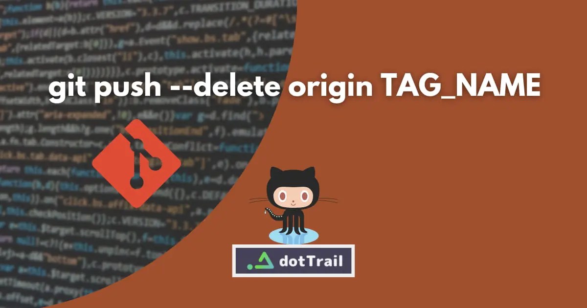 GitHub で作成した Release に紐づくタグを削除する dotTrail