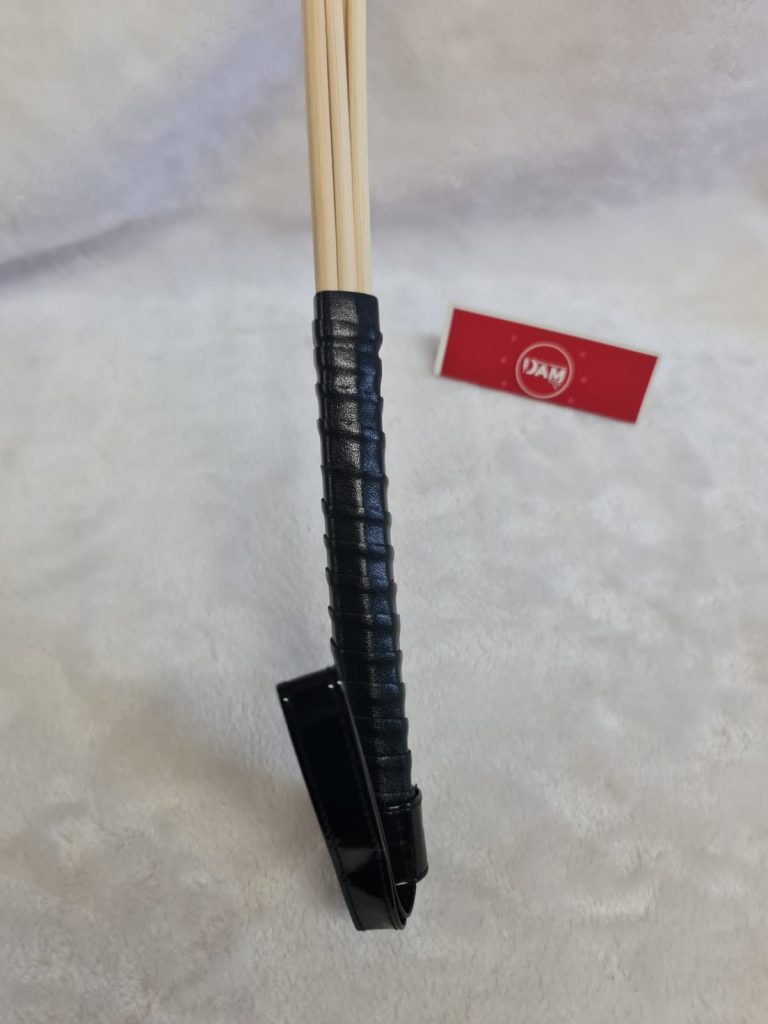 8 rattan canes with Black Handle Dotty After Midnight