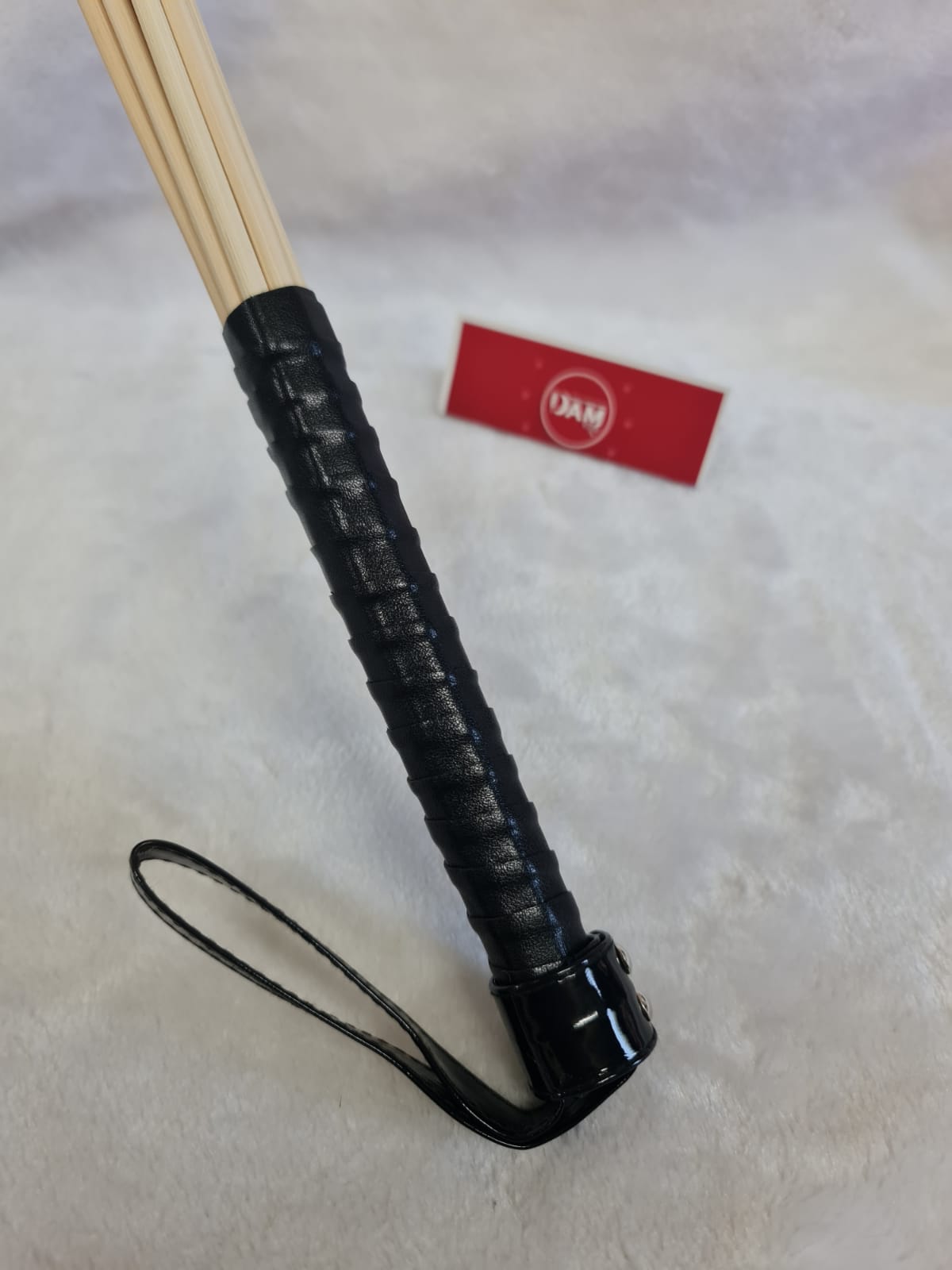 8 rattan canes with Black Handle Dotty After Midnight