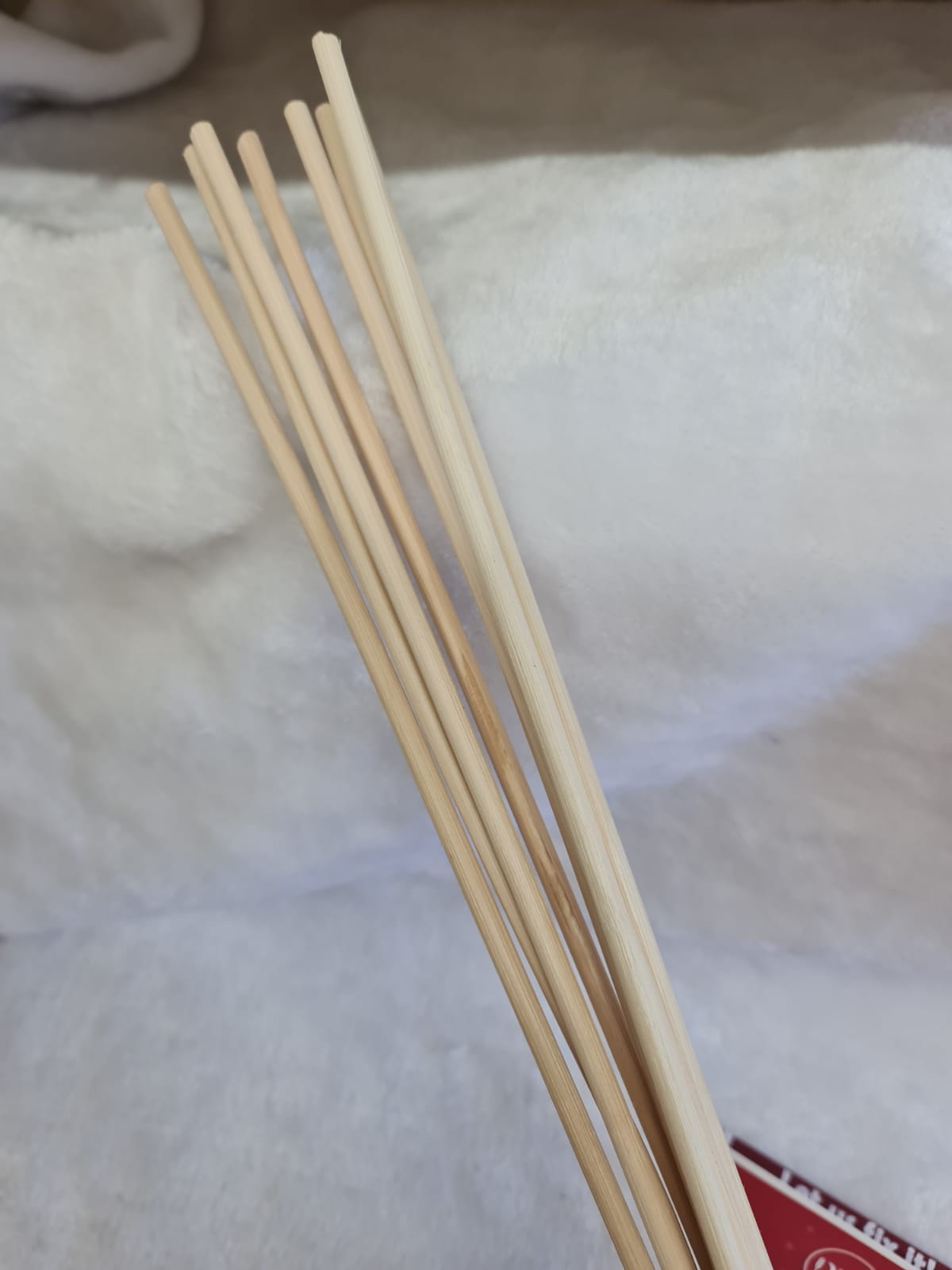 8 rattan canes with Black Handle Dotty After Midnight